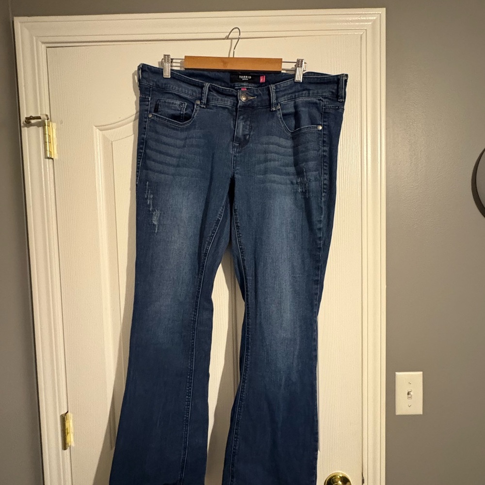 Torrid Dark Blue Flare Vintage Jeans